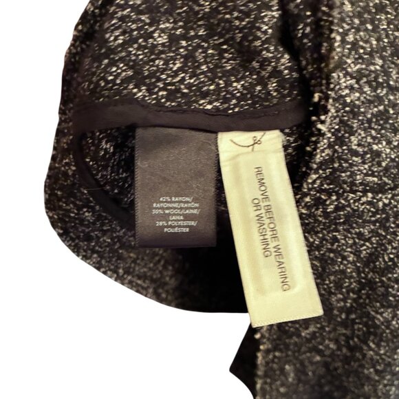 Ann Taylor Gray wool blend moto-style jacket with an asymmetrical zipper.and Sha - Picture 6 of 6